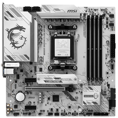 MSI B850M GAMING PLUS WIFI6E MATX Motherboard For AMD Socket AM5 - B850 Chipset, Supports AMD Ryzen 9000 / 8000 / 7000 Series Processor, PCIE 5.0, 2xM.2, 4x DDR5, 2x Internal USB 2.0 Header, 1x Internal USB 3.2 Header