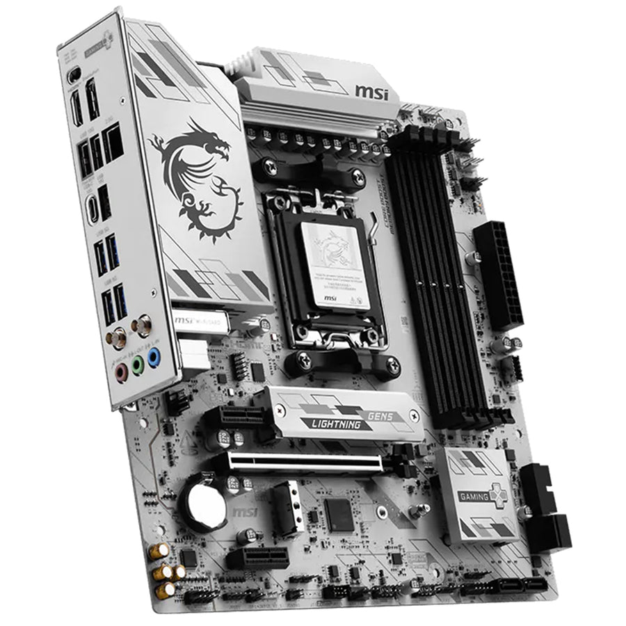 MSI B850M GAMING PLUS WIFI6E MATX Motherboard For AMD Socket AM5 - B850 Chipset, Supports AMD Ryzen 9000 / 8000 / 7000 Series Processor, PCIE 5.0, 2xM.2, 4x DDR5, 2x Internal USB 2.0 Header, 1x Internal USB 3.2 Header