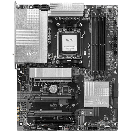 MSI B850-P WIFI ATX Motherboard For AMD Socket AM5 - B850 Chipset, Supports AMD Ryzen 9000 / 8000 / 7000 Series Processor, PCIE 5.0, 3xM.2, 4x DDR5, 2x Internal USB 2.0 Header, 2x Internal USB 3.2 Header, 1x Internal Type C Header.