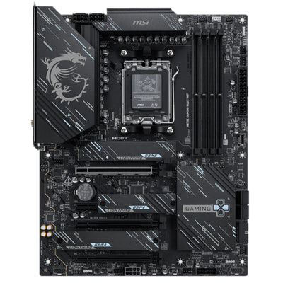 MSI X870E GAMING PLUS WIFI ATX Motherboard For AMD Socket AM5 - X870E Chipset, Supports AMD Ryzen 9000 / 8000 / 7000 Series Processor, PCIE 5.0, 3x M.2, 4x DDR5, 3x Internal USB 2.0 Header, 2x Internal USB 3.2 Header, 1x Type C Header, Wifi