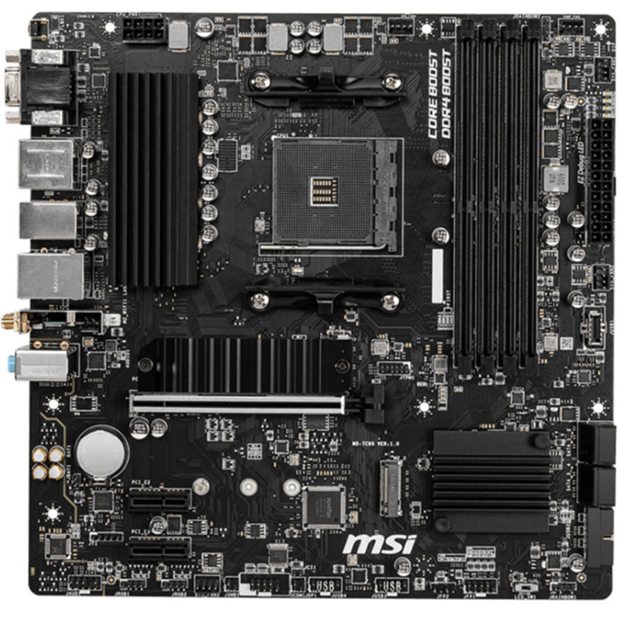 MSI B550M PRO-VDH WIFI mATX Motherboard For AMD 3rd Gen 5000 Series CPU - Socket AM4 - B550 Chipset -4 X DDR4 , 2x M.2 - 1x Internal USB 3.2 - 2x Internal USB 2.0 - 1x Internal  Type C Header