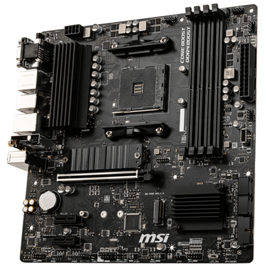 MSI B550M PRO-VDH WIFI mATX Motherboard For AMD 3rd Gen 5000 Series CPU - Socket AM4 - B550 Chipset -4 X DDR4 , 2x M.2 - 1x Internal USB 3.2 - 2x Internal USB 2.0 - 1x Internal  Type C Header