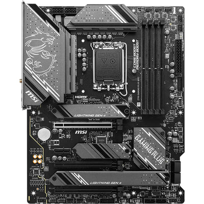 MSI Z790 GAMING PLUS WIFI ATX Motherboard Intel Socket LGA1700, Z790 Chipset, PCIe 4.0, 4xDDR5 Dimm, 4xM.2, Back I/O: 7xUSB, 1xType C, HDMI, LAN, AX WiFi + BT, HD Audio,Internal I/O: 2xUSB 2.0, 2xUSB 3.2, 1xType C,