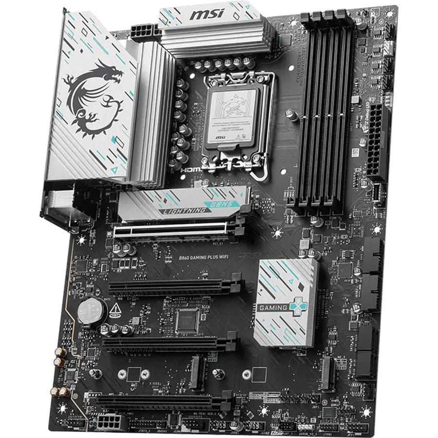 MSI B860 GAMING PLUS WIFI ATX Motherboard For Intel LGA1851 - B860 Chipset - PCIe 5.0, 4x DDR5,