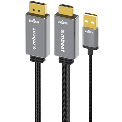 mbeat ToughLink MB-XCB-HDDPU18  HDMI to DisplayPort Cable - 1.8m
