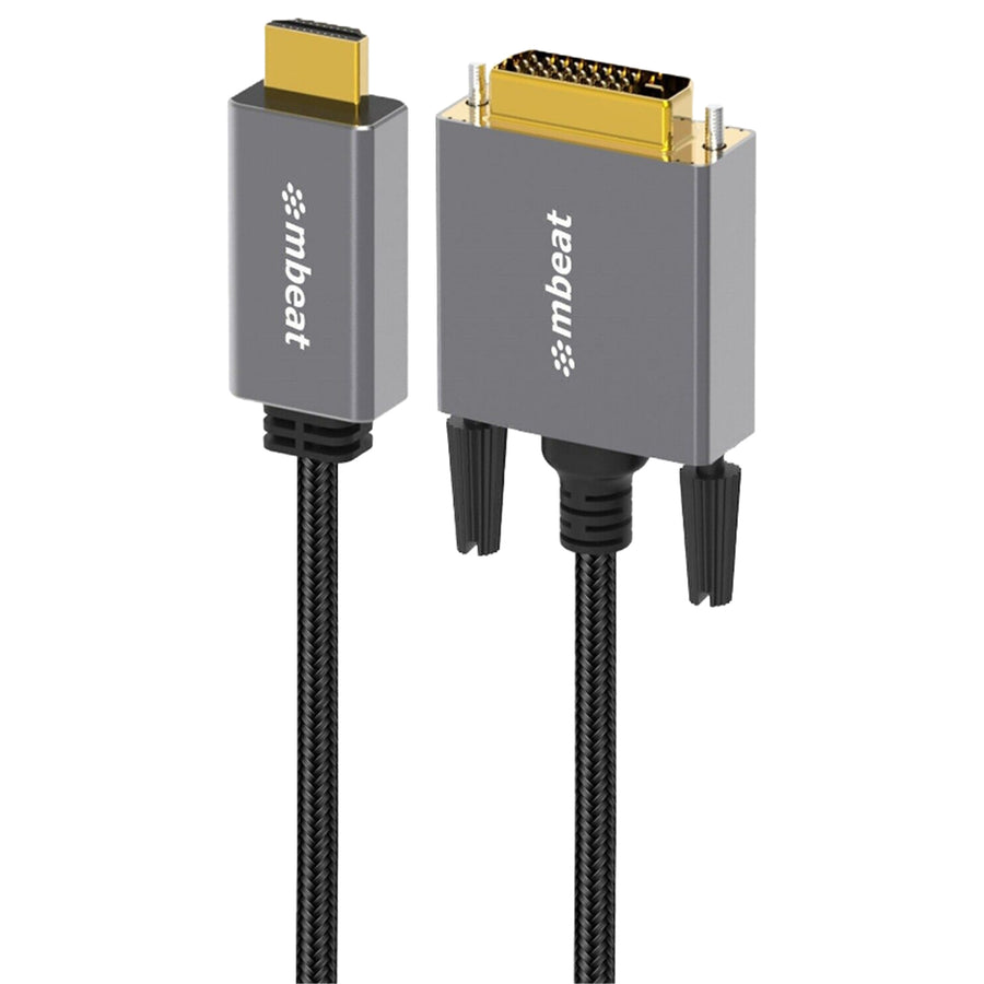 MB-XCB-HDDVI18 - mbeat Tough Link 1.8m HDMI to DVI Cable