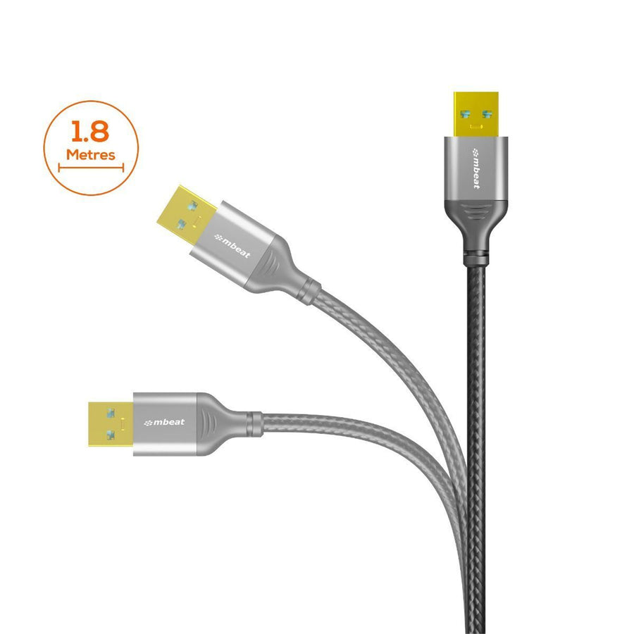 MB-XCB-UMUF18 - mbeat Tough Link 1.8m USB 3.0 to USB 3.0 Extension Cable