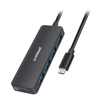 MB-C3H-5K - mbeat 4-Port USB-Hub mit USB-C DC-Anschluss