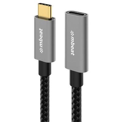 mbeat Tough Link 1m USB 3.2 Gen2 USB-C Extension Cable - Space Grey