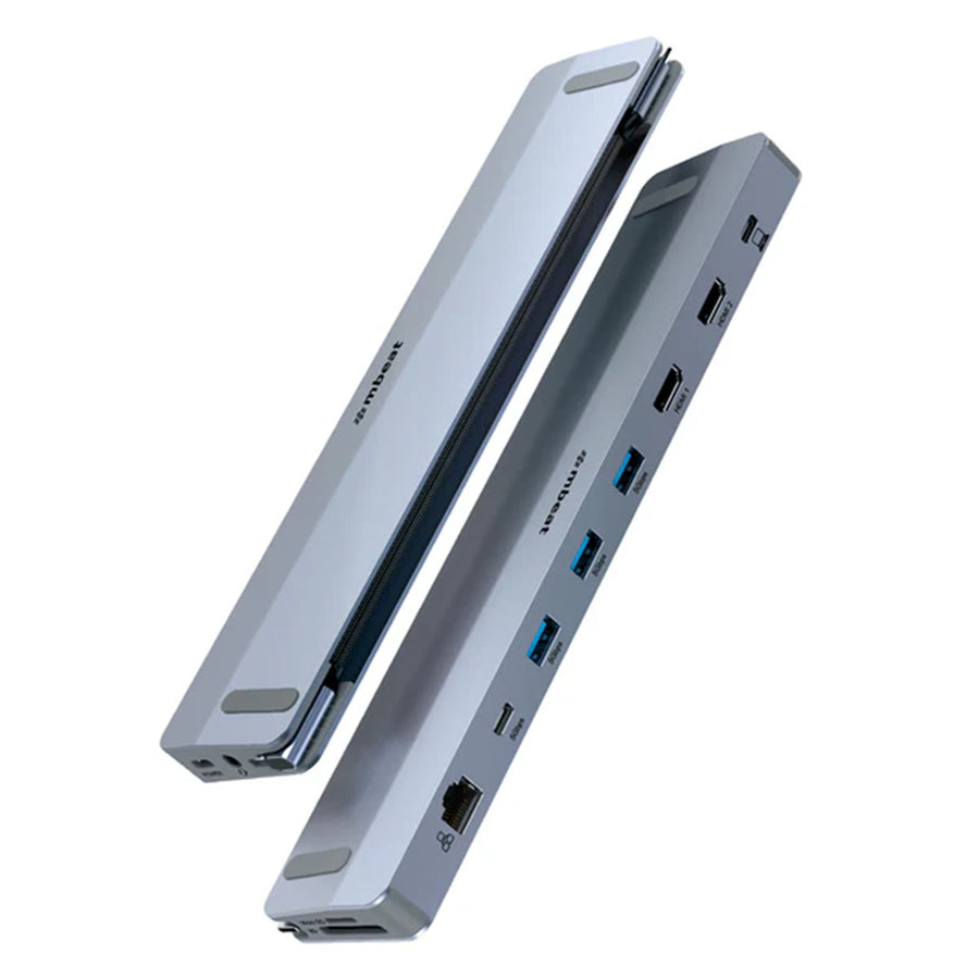 MB-DOCK-D12 - mbeat D12 Multi-Port Dual HDMI 4K USB-C Dock