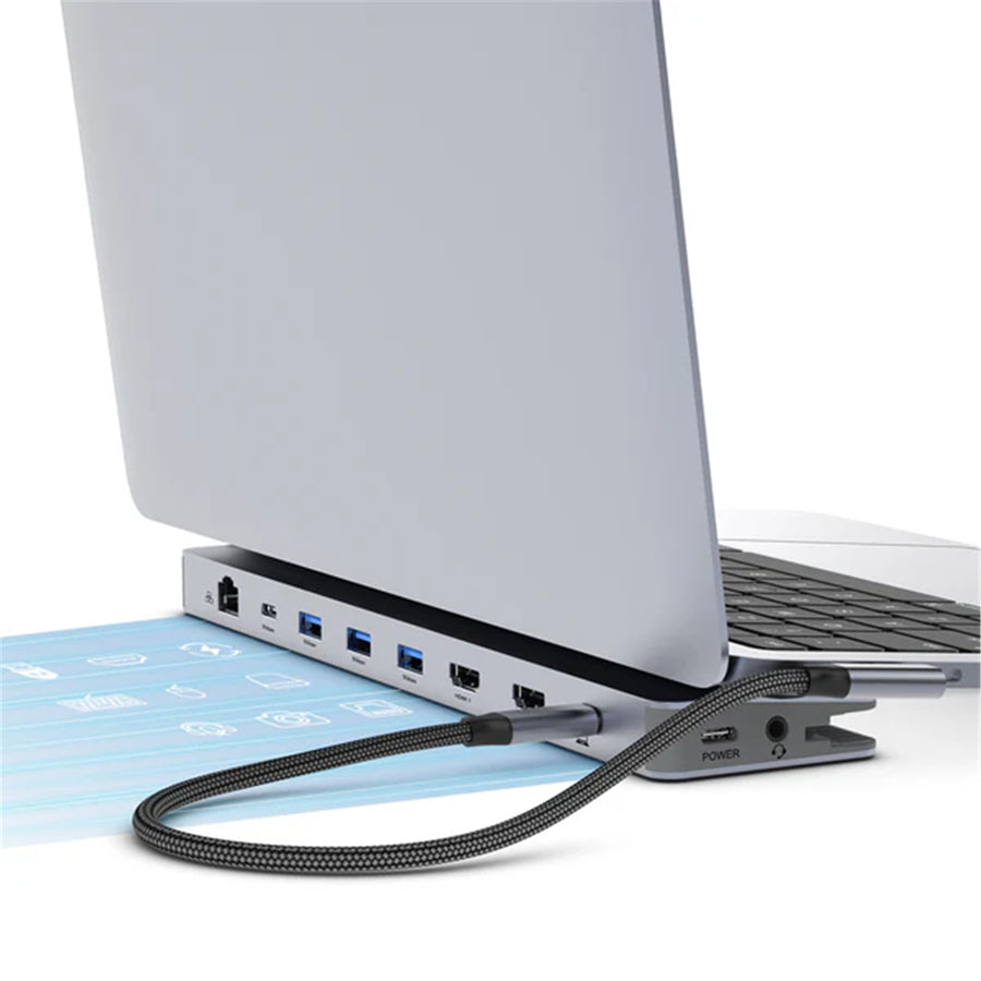 MB-DOCK-D12 - mbeat D12 Multi-Port Dual HDMI 4K USB-C Dock