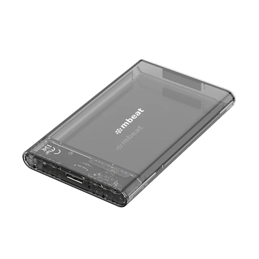 mbeat A1 Transparentes werkzeugloses USB 3.0 2,5" SATA HDD-Gehäuse - Schwarz