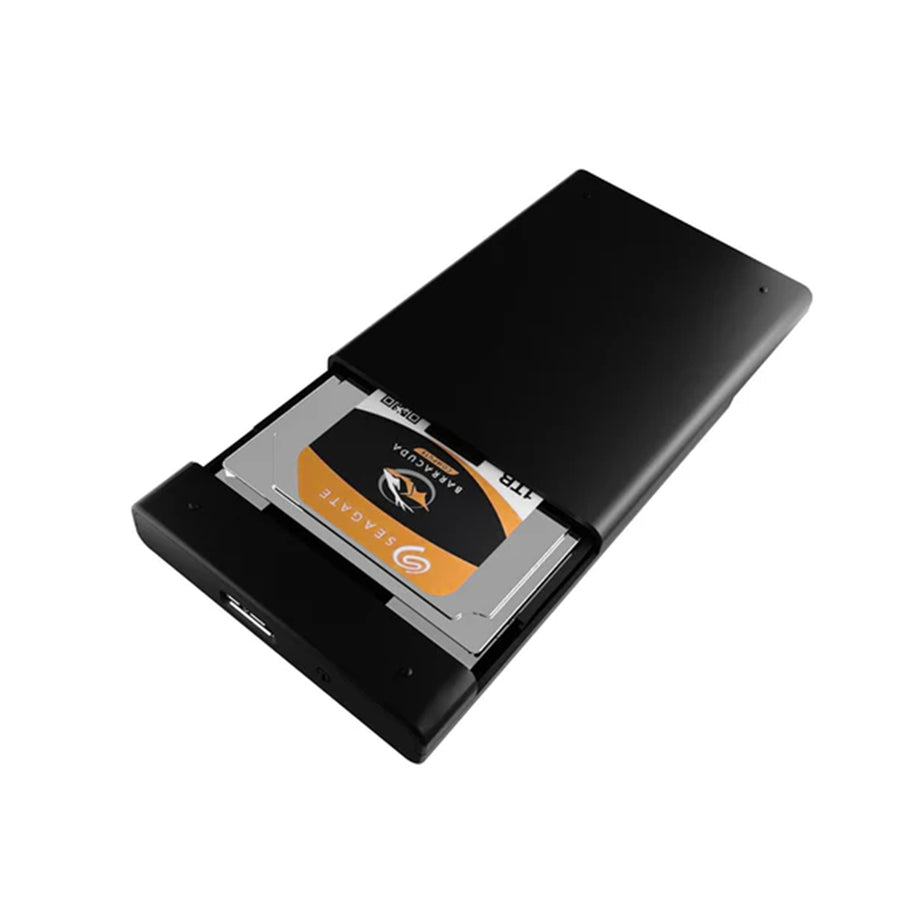mbeat A2 Slim Werkzeugloses USB 3.0 2,5" SATA HDD-Gehäuse - Schwarz