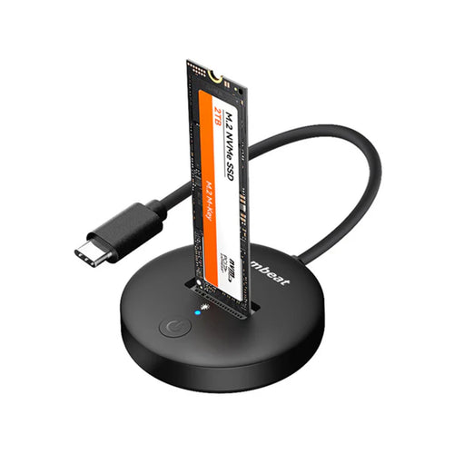mbeat H1 USB 3.2 Gen2 10Gbps M.2 NVMe & SATA SSD Mini Dock - Black