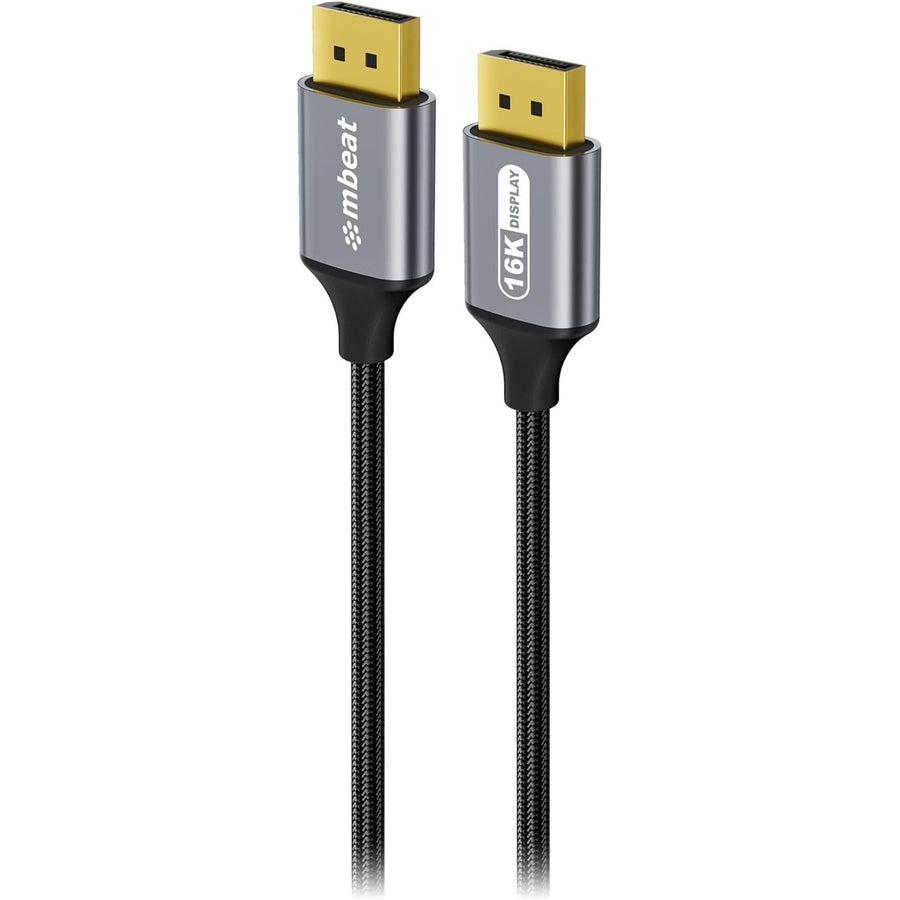 mbeat Tough Link 1.8m 16K DP to DP Cable - Space Grey