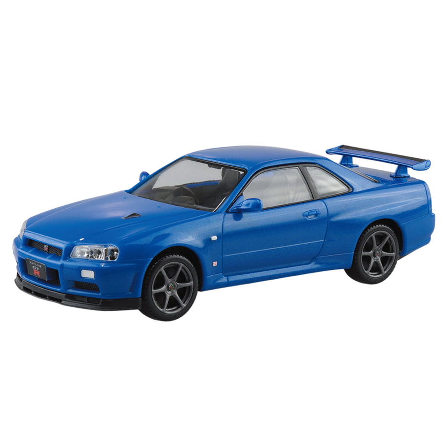 Aoshima 3-20044 - AOSHIMA 1/32 NISSAN R34 GT-R - BAYSIDE BLUE