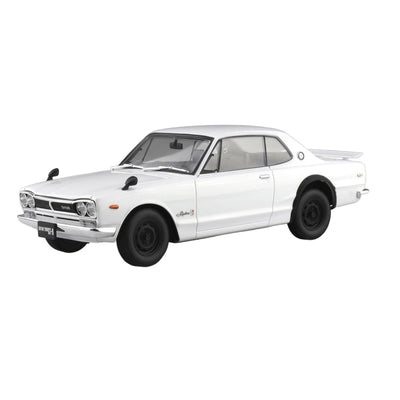 Aoshima 3-6590 - AOSHIMA 1/24 SKYLINE HT 2000 GT-R 1970 WHITE