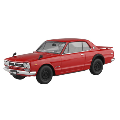 Aoshima 3-6591 - AOSHIMA 1/24 SKYLINE HT 2000 GT-R 1970 RED