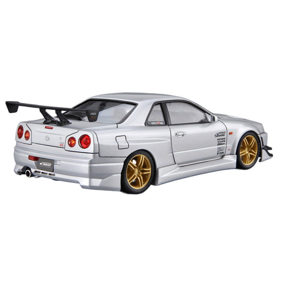 Aoshima 3-6990 - AOSHIMA 1/24 NISSAN BNR34 C-WEST SKYLINE