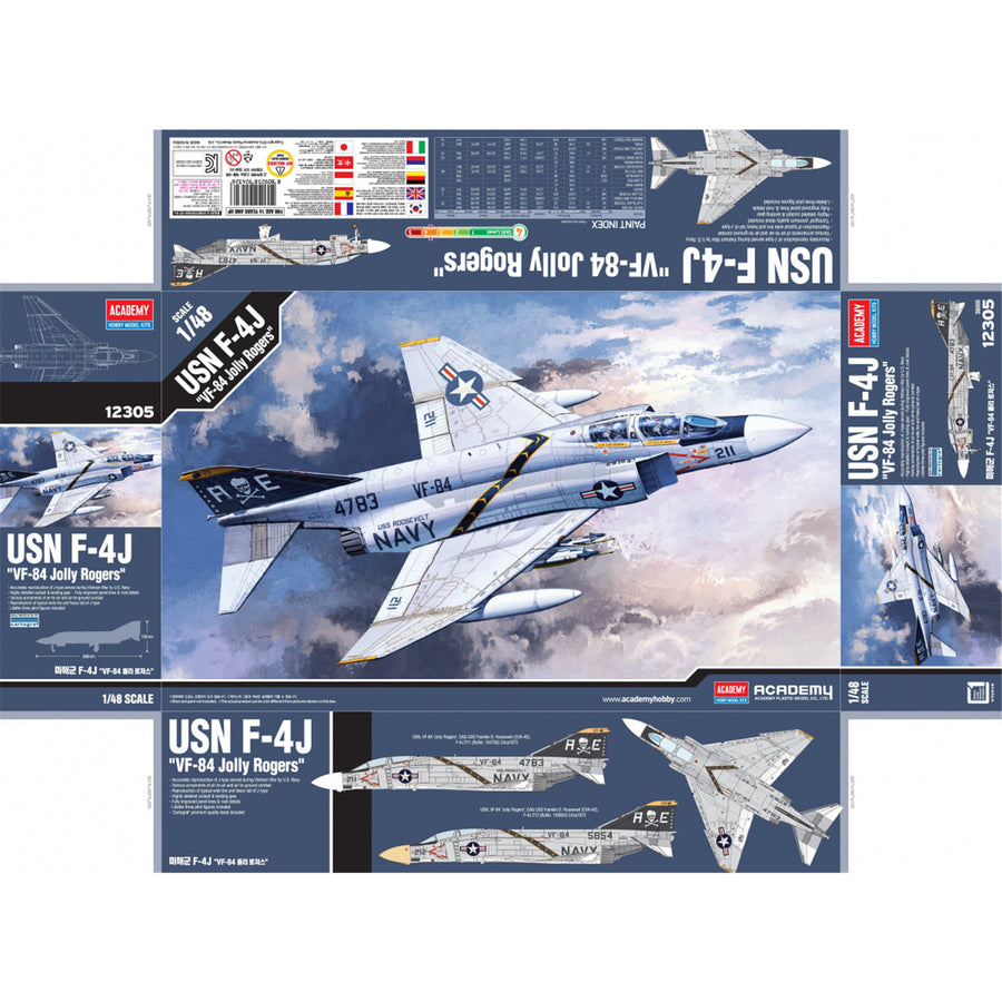 Academy 9-12305 - ACADEMY 1/48 F-4J "VF-84 JOLLY ROGERS"