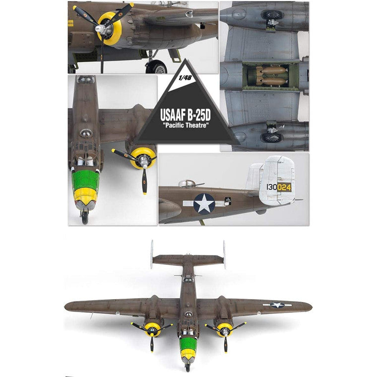 ACADEMY 1/48 USAAF B-25D "PACIFIC THEATRE"