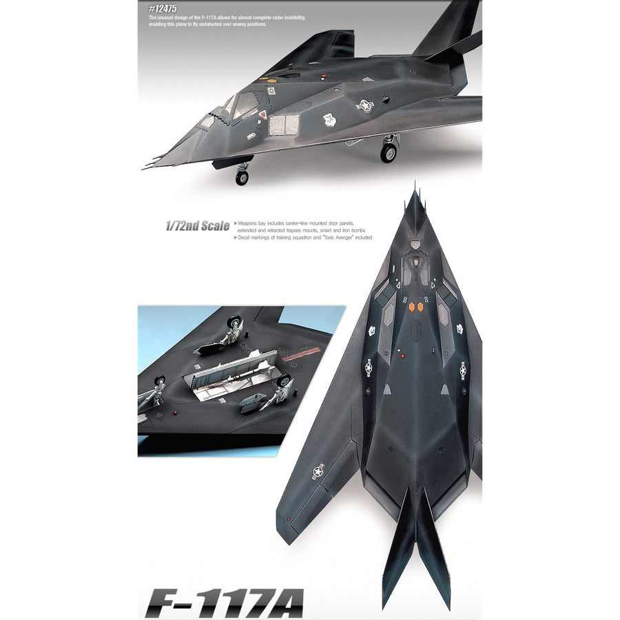 ACADEMY 1/72 F-117A STEALTH