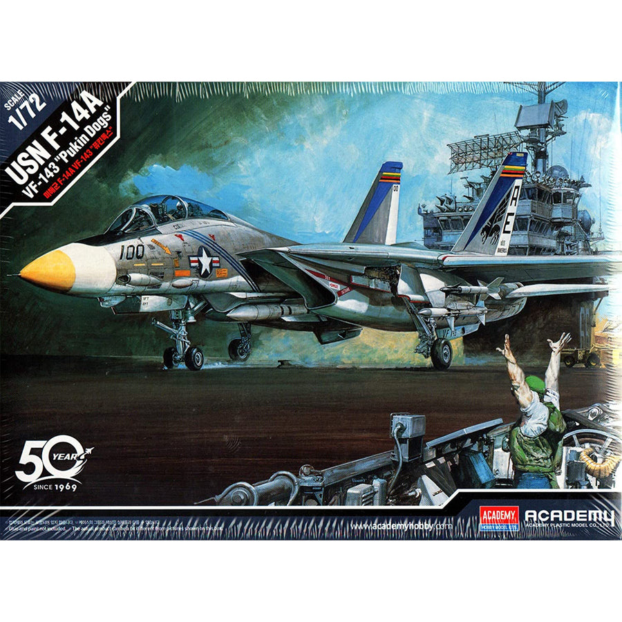 Academy 9-12563 - ACADEMY 1/72 USN F-14A "VF-143 PUKIN DOGS"