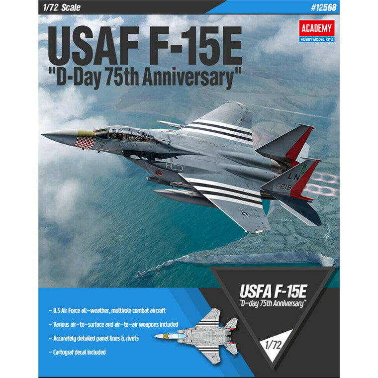 Academy 9-12568 - ACADEMY 1/72 USAF F-15E D-DAY 75TH ANNIVERSARY
