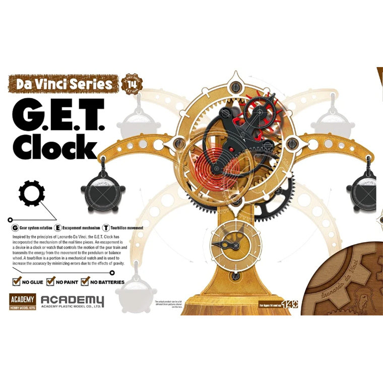 Academy 9-18185 - ACADEMY EDUCATIONAL - DAVINCI G.E.T CLOCK