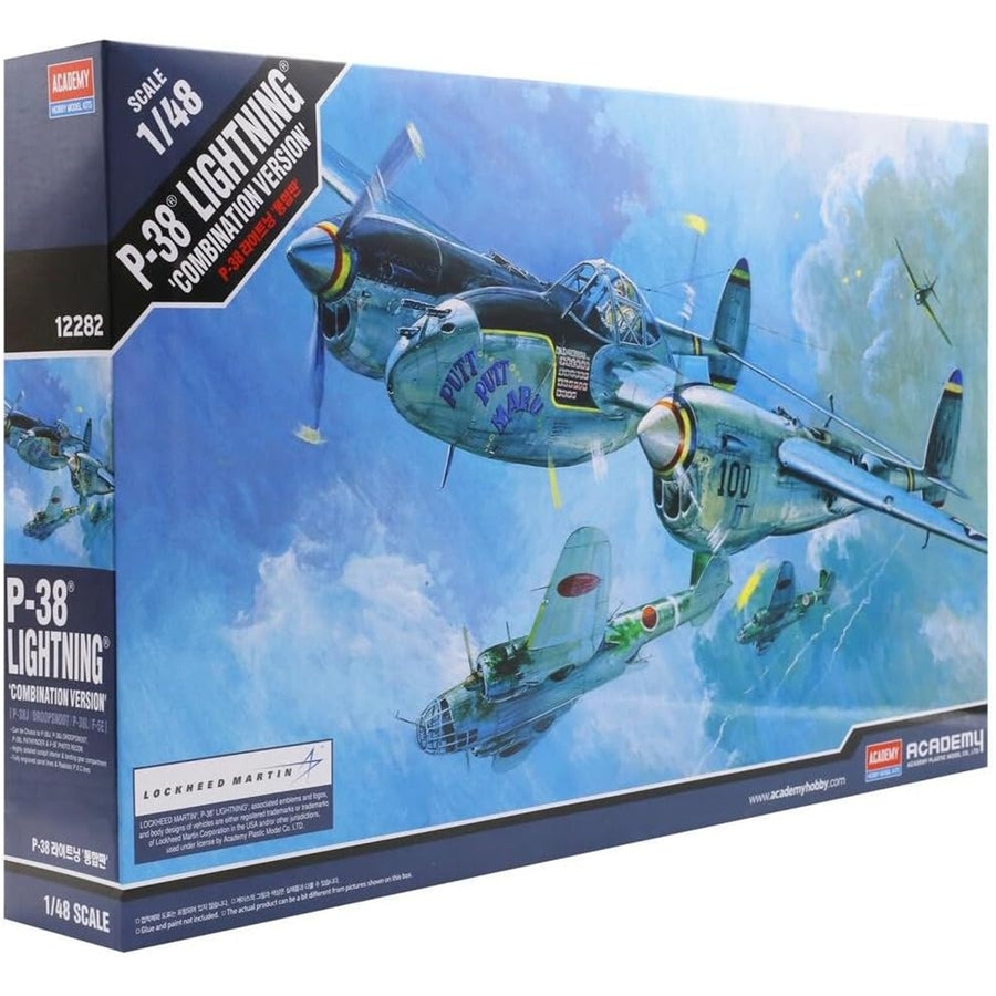 ACADEMY 1/48 P-38 COMBINATION VERSION