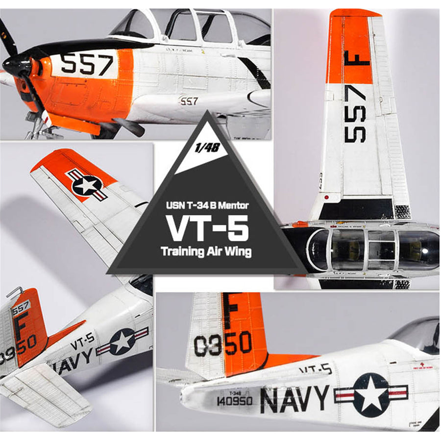 Academy 9-12361 - ACADEMY1/48 USN T-34B Mentor "VT-5 Training
