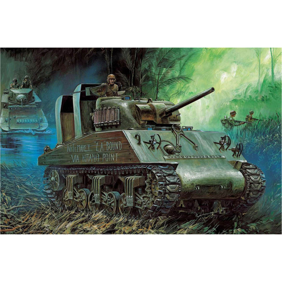 Academy 9-13562 - ACADEMY 1/35 USMC M4A2 PACIFIC THEATRE SHERMAN