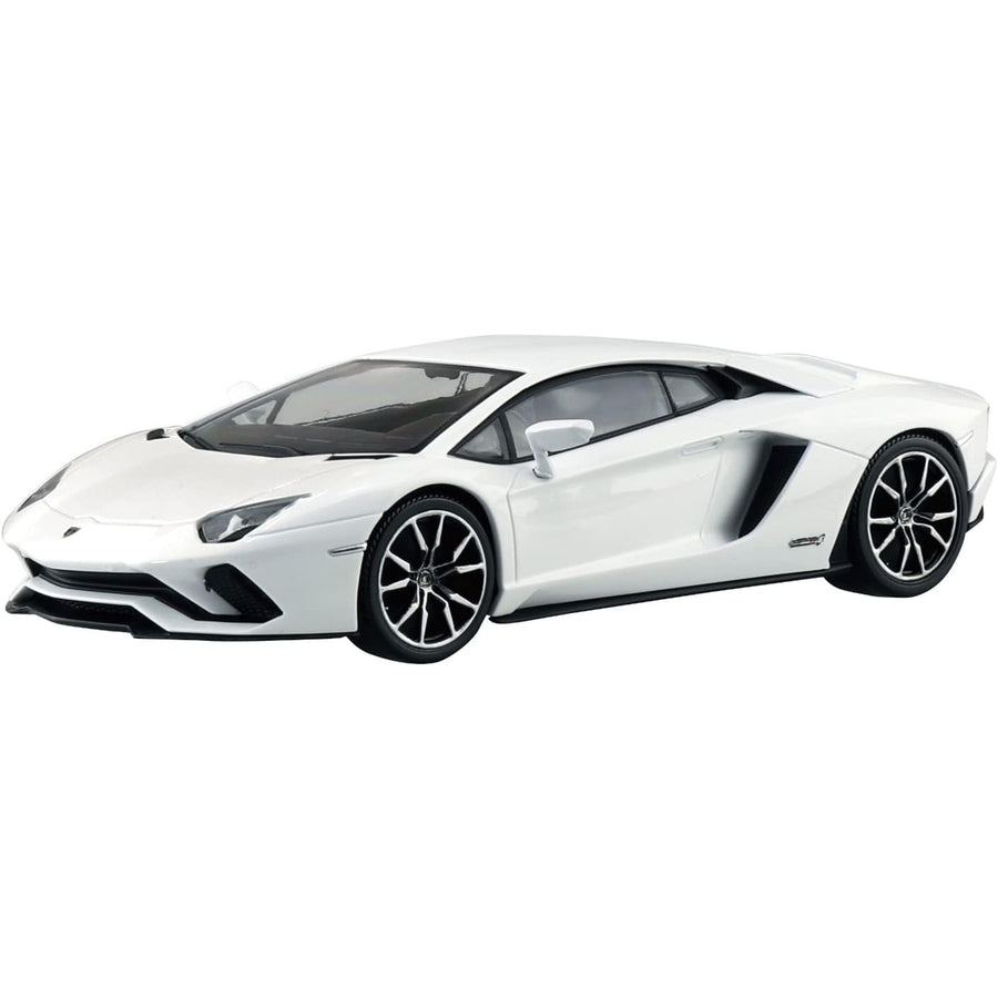 Aoshima 3-6345 - AOSHIMA 1/32 LAMBO AVENTADOR S - PEARL WHITE