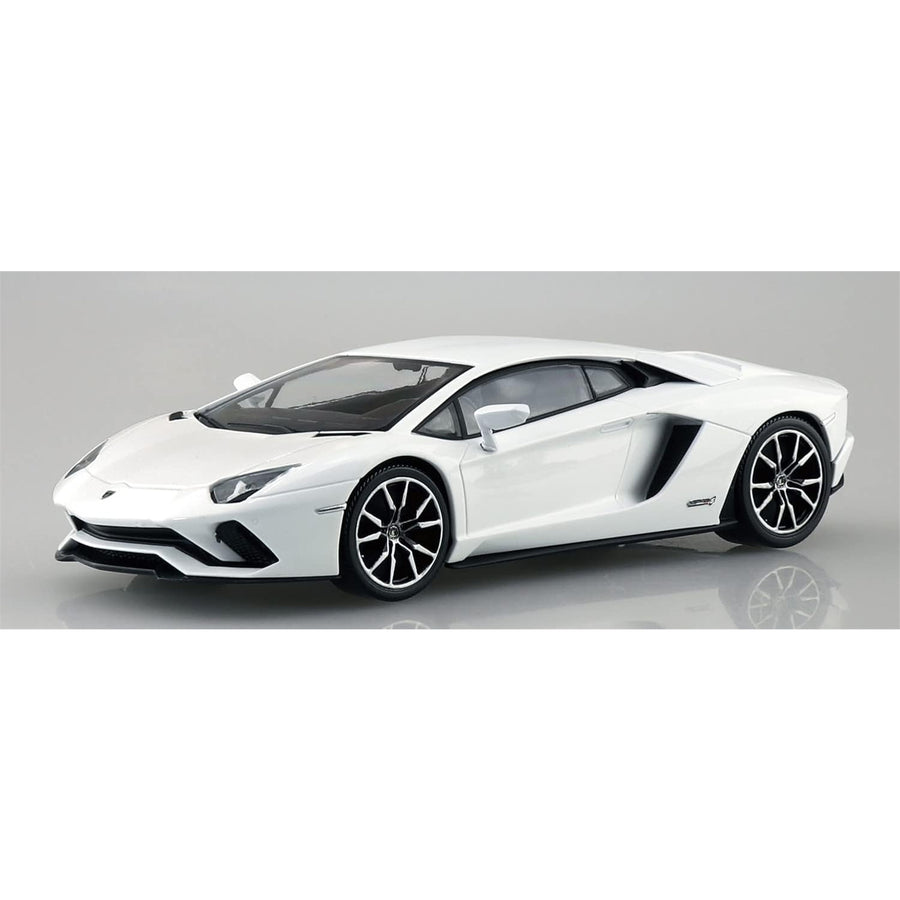 Aoshima 3-6345 - AOSHIMA 1/32 LAMBO AVENTADOR S - PEARL WHITE
