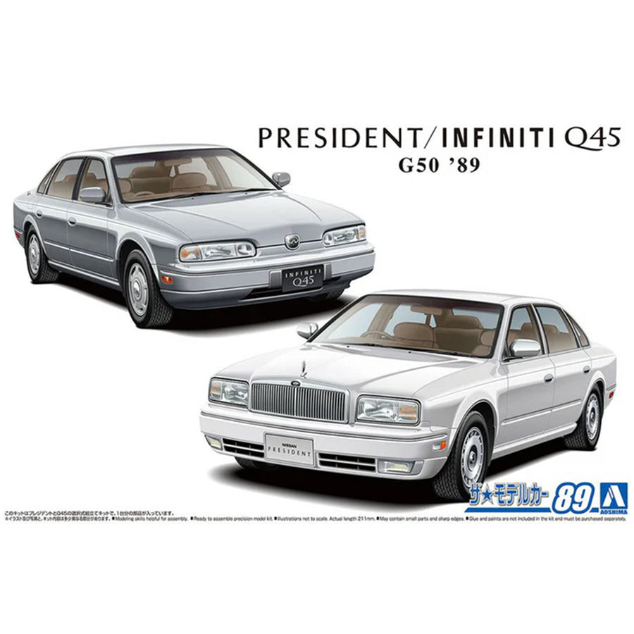 Aoshima 3-6404 - AOSHIMA 1/24 NISSAN G50 PRESIDENT/INFINITI Q45'89