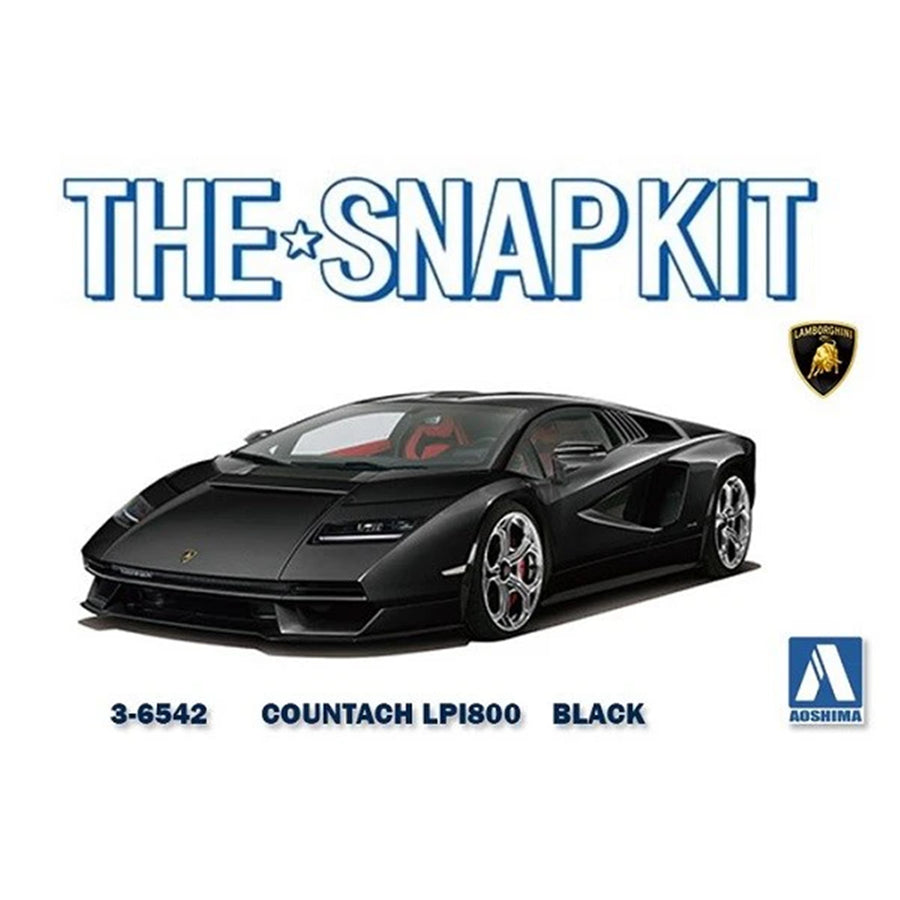 Aoshima 3-6542 - AOSHIMA 1/32 LAMBO COUNTACH LPI800 - SCHWARZ