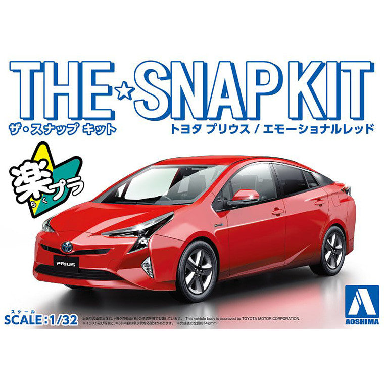 Aoshima 3-5417 - AOSHIMA 1/32 TOYOTA PRIUS - ROT