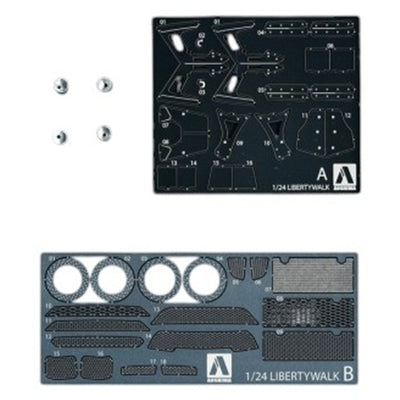 Aoshima 3-5678 - AOSHIMA 1/24 LIBTY WORKS R35 GT-R DETAIL UP PARTS