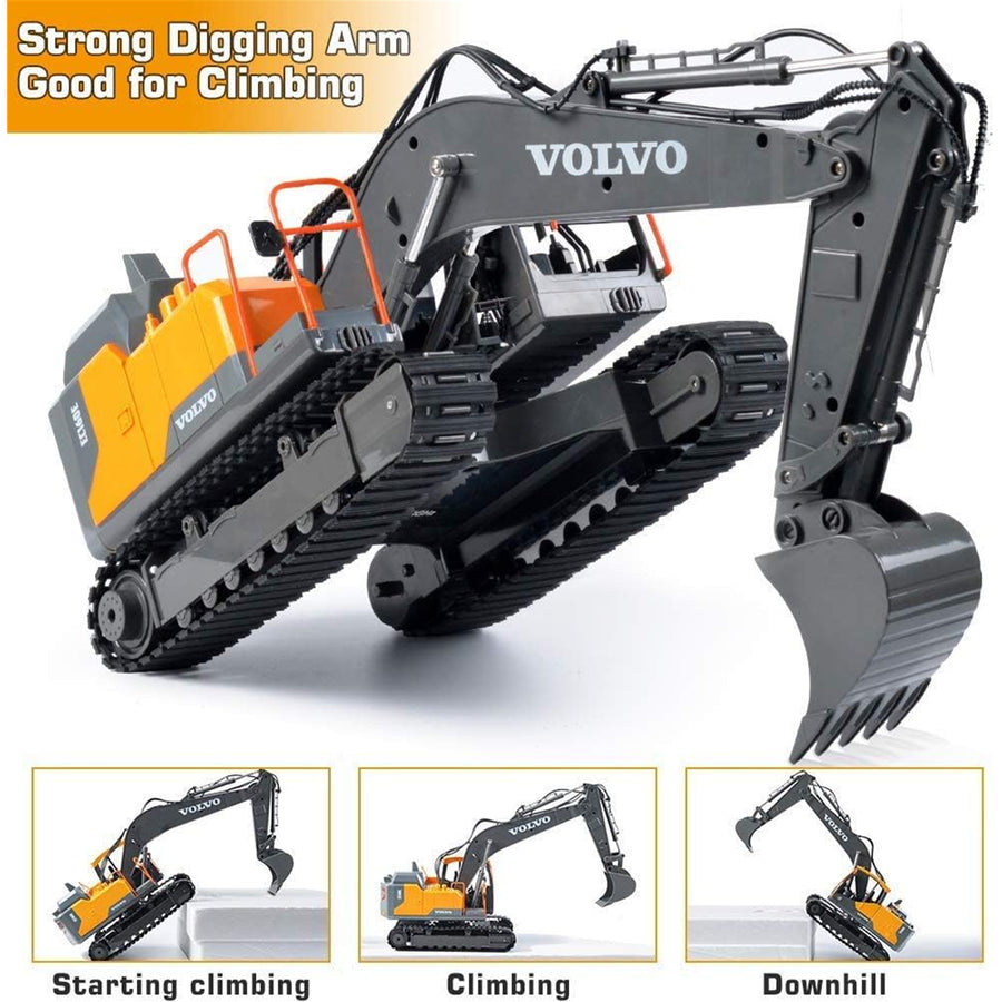 CADA/DOUBLE E E568-003 - DOUBLE E: 1:16 VOLVO EXCAVATOR R/C