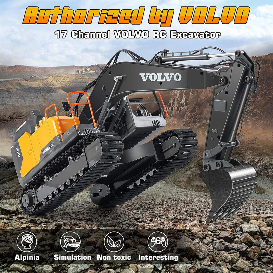 CADA/DOUBLE E E568-003 - DOUBLE E: 1:16 VOLVO EXCAVATOR R/C