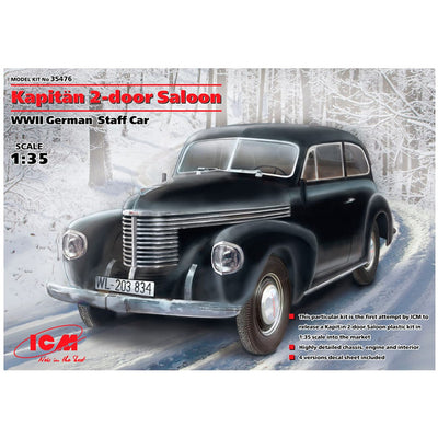 ICM ICM35476 - ICM 1/35 KAPITÄN 2-TÜRER LIMOUSINE KOMMANDANTENWAGEN