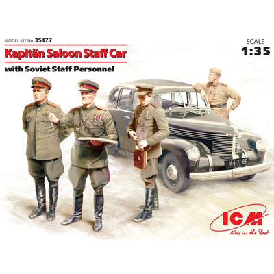 ICM ICM35477 - ICM 1/35 KAPITAN SALOON STAFF CAR W/SOVIET CREW