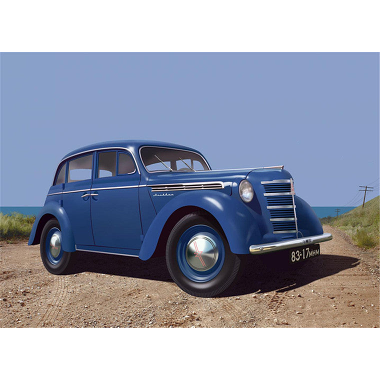 ICM ICM35479 - ICM 1/35 MOSKWITSCH LIMOUSINE STABSWAGEN MIT SOWJETISCHER BESATZUNG