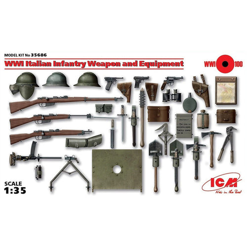 ICM ICM35686 - ICM 1/35 ITALIAN INFANTRY EQUIPMENT WWI