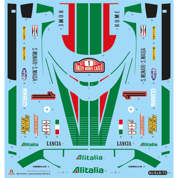 Italeri 1-4714LS - ITALERI 1/12 LANCIA STRATOS HF Gr.4