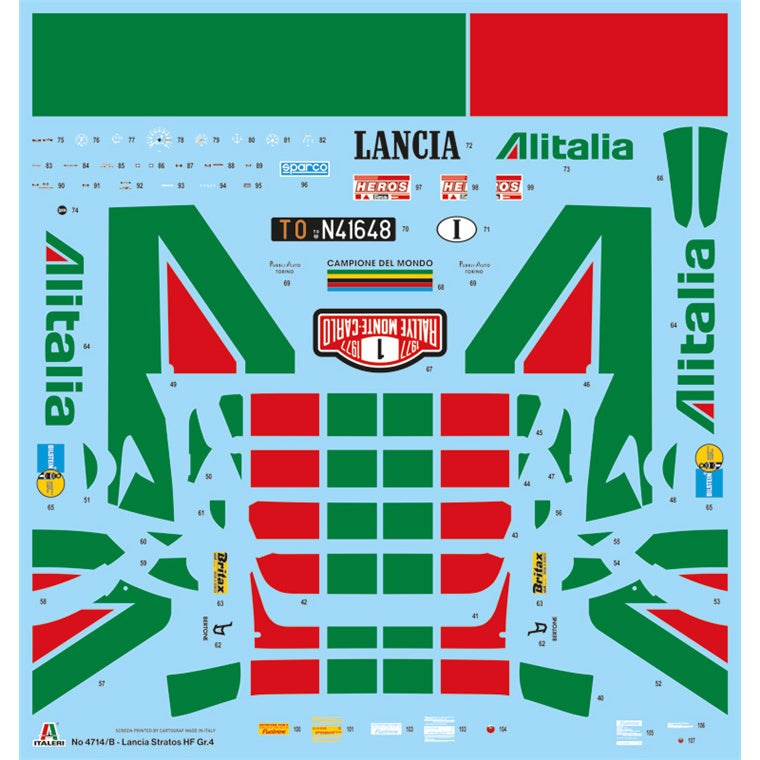Italeri 1-4714LS - ITALERI 1/12 LANCIA STRATOS HF Gr.4