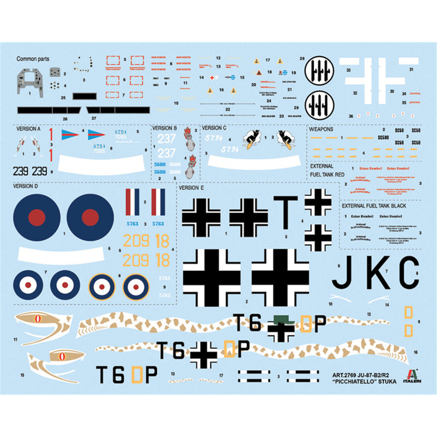 Italeri 1-2769 - ITALERI 1/48 Ju 87 STUKA "PICCHIATELLO"