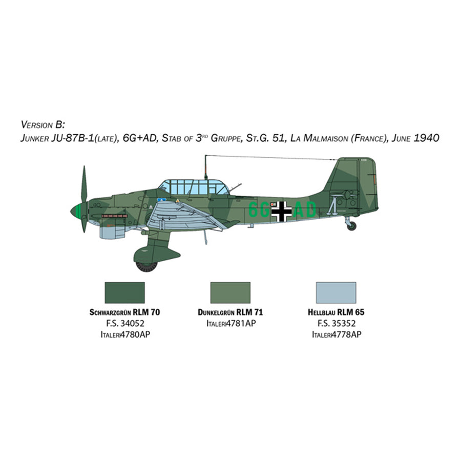 ITALERI 1/48 Ju 87 STUKA "BATTLE OF BRITAIN"