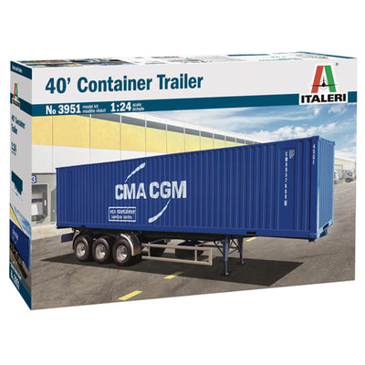 ITALERI 1/24 40 FOOT CONTAINER W/TRAILER
