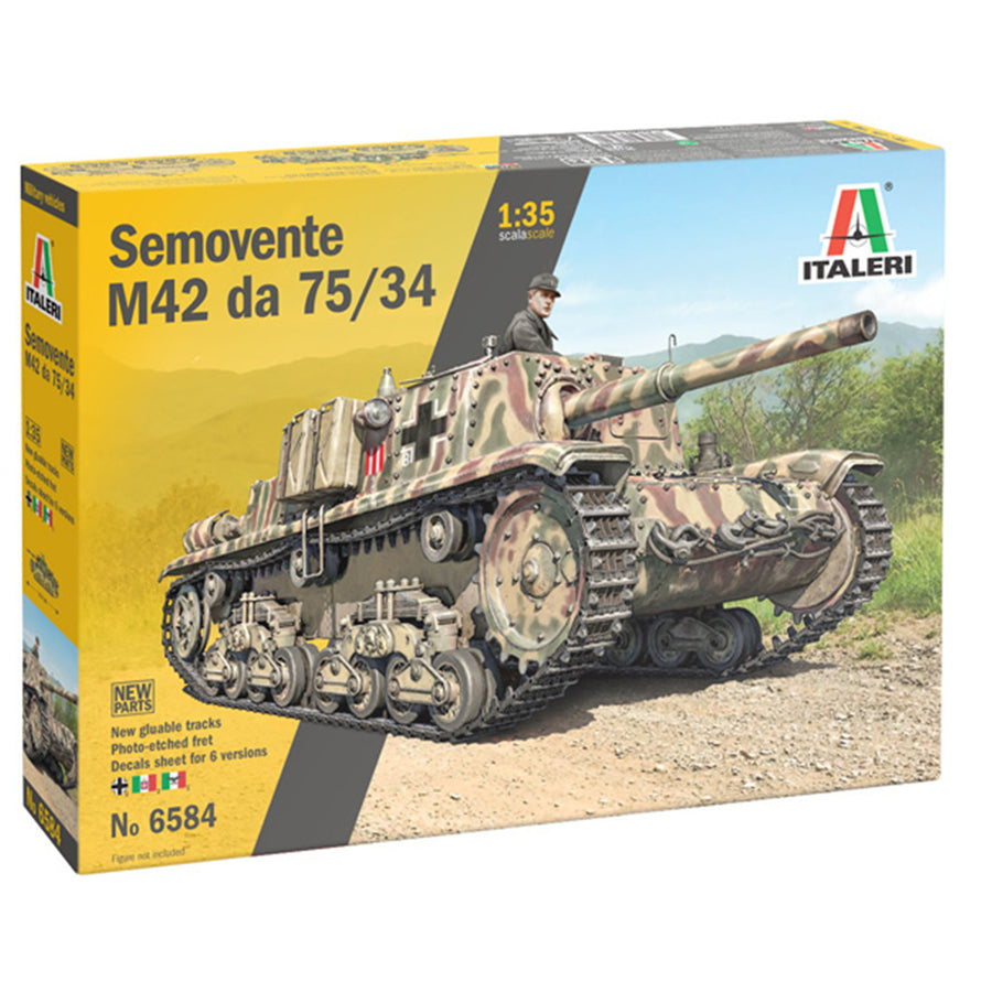 Italeri 1-6584 - ITALERI 1/35 SEMOVENTE M42 da 75/34
